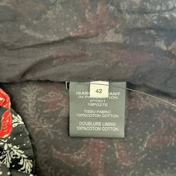 Isabel Marant floral one shoulder Esther mini dress - Picture 14 of 14